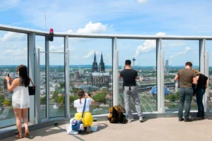 Check the views from the top of the Cologne Triangle