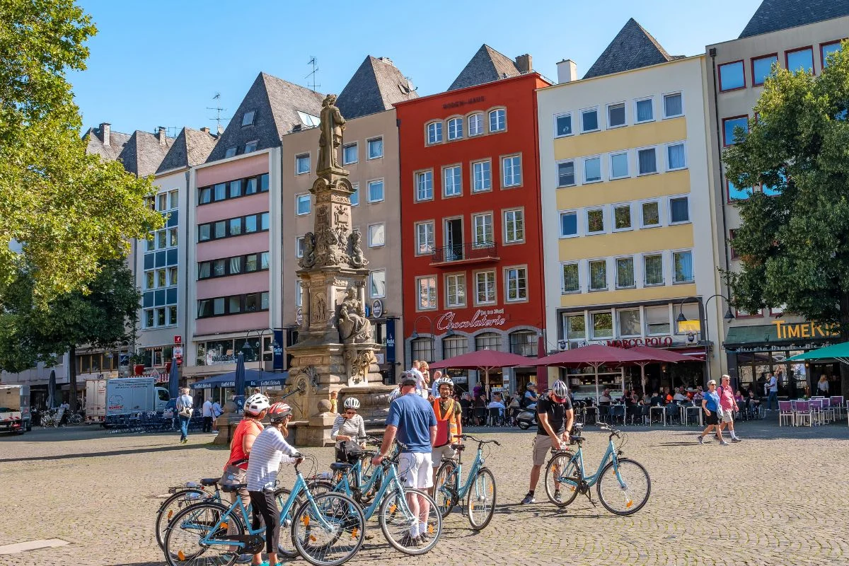 Pedal through Cologne on a bike tour